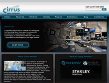 Tablet Screenshot of cirrusmeditech.com